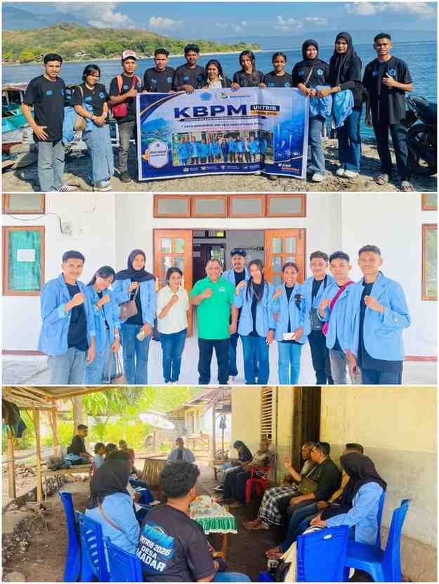 "Mahasiswa KBPM Universitas Tribuana Kalabahi Resmi Melaporkan Kedatangan Kelompok di Kecamatan Pantar dan Disambut Hangat oleh Bapak Kepala Desa Madar"