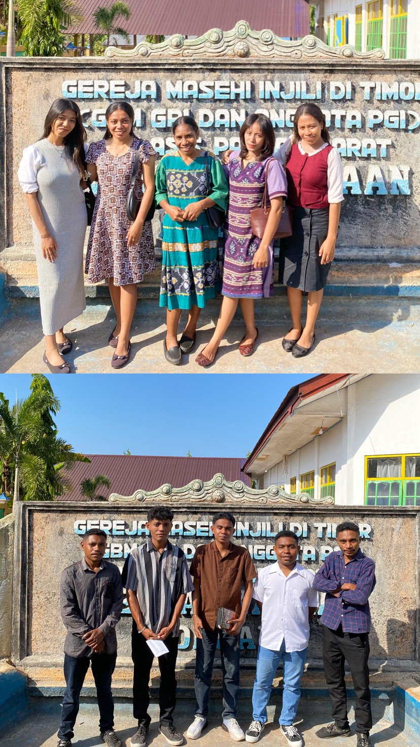 Mahasiswa KBPM UNTRIB Mengikuti Ibadah Minggu di Gereja Kanaan Boloang