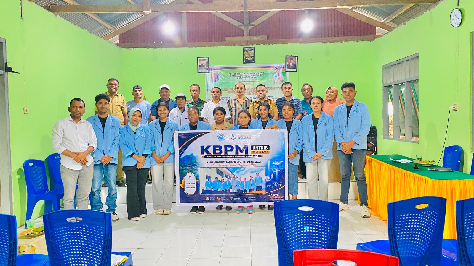 Peserta KBPM Untrib 2026 Tiba di Airkenari, Disambut Hangat Pemerintah Desa
